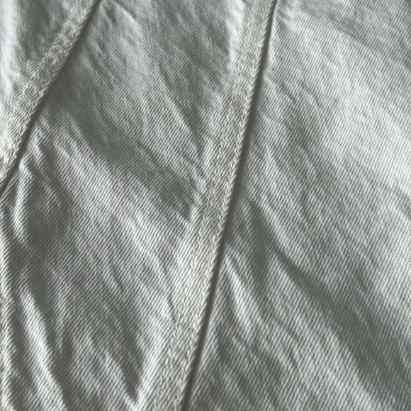 4/$20 ZARA High Waist Straight Leg Women's 100% Cotton White Jeans Size 8 - Picture 9 of 16